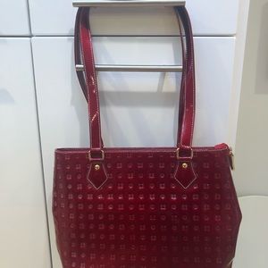 Arcadia Red Patent Shoulder Bag